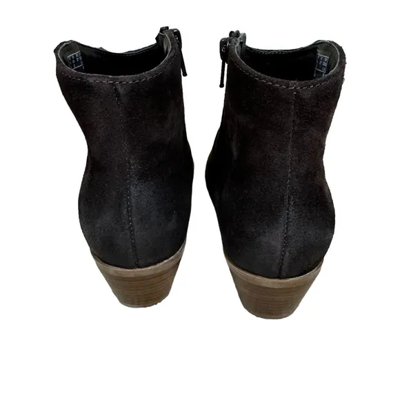 Clarks Mila Myth Dark Brown Suede Ankle Boots Women’s Size 6 1/2M NEW