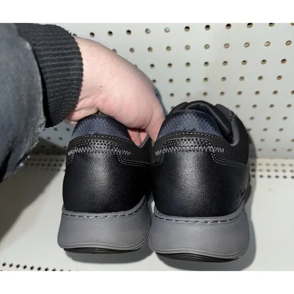 Clarks Motion Trek PT Mens Leather Casual Lace Up Sneakers Shoes Size 8 Black