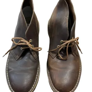 Clarks Originals Men's Brown 100% Leather Ankle Chukka Boots Size 9.5