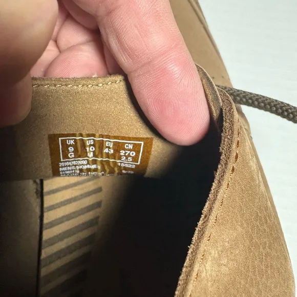 Clarks Tan Chukka Boots with Moccasin Toe and Crepe Sole