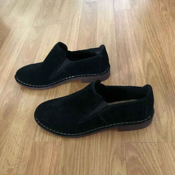 Clarks Somerset Cabaret City Black Suede Loafer Comfort Flat Shoes