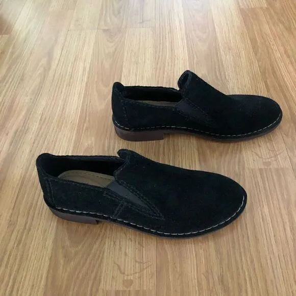 Clarks Somerset Cabaret City Black Suede Loafer Comfort Flat Shoes