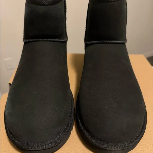 Classic Black Mini UGG Suede Boots