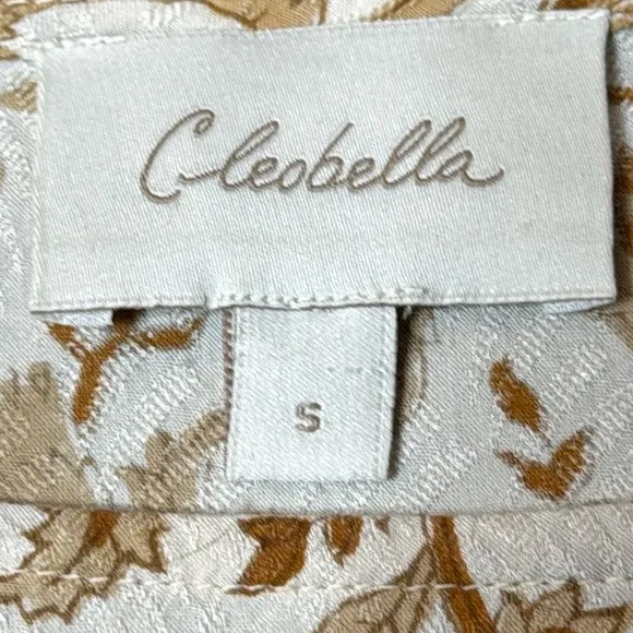 CLEOBELLA GRACEY MIDI DRESS WITH SIDE CUTOUTS IN AUTUMN FLORAL BLOCK PRINT