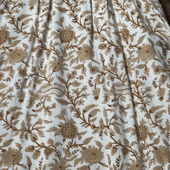 CLEOBELLA GRACEY MIDI DRESS WITH SIDE CUTOUTS IN AUTUMN FLORAL BLOCK PRINT