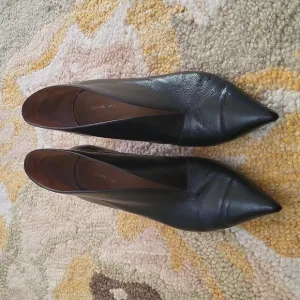 Céline pointy patent ankle boots