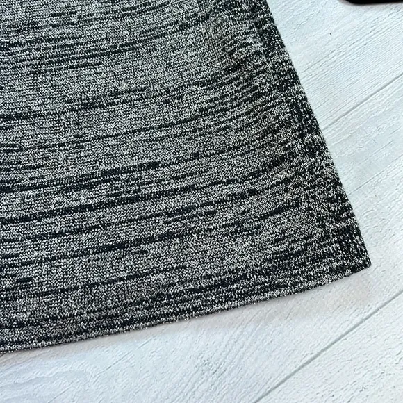 Club Monaco Wool Henley Sweater Dress Size XS Black White Gray