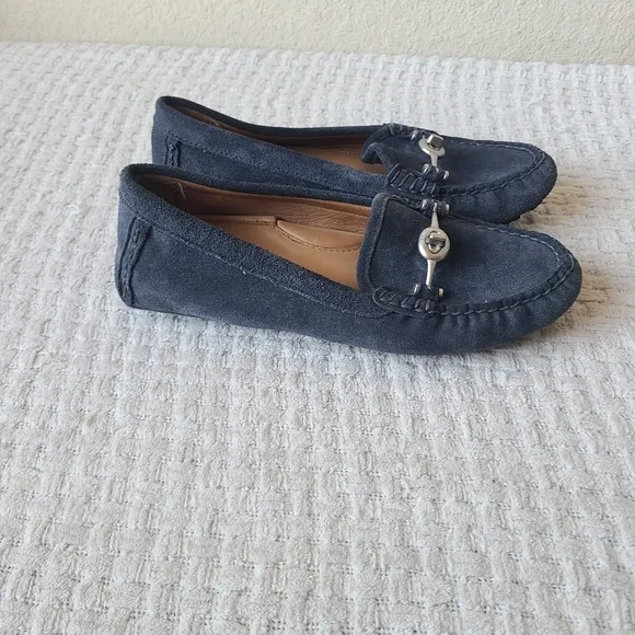 Coach Arlene Moccasin Suede Loafers Women's Size 7 B