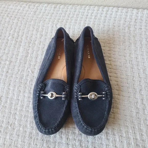 Coach Arlene Moccasin Suede Loafers Women's Size 7 B