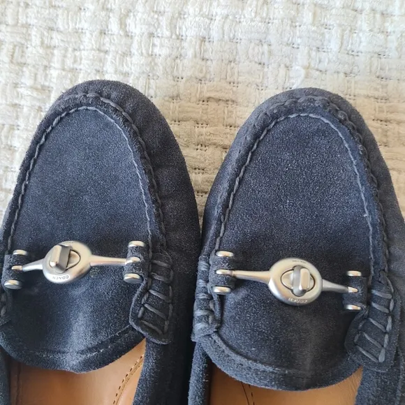 Coach Arlene Moccasin Suede Loafers Women's Size 7 B