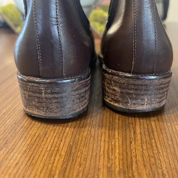 Coach Brown Leather Ankle Boots