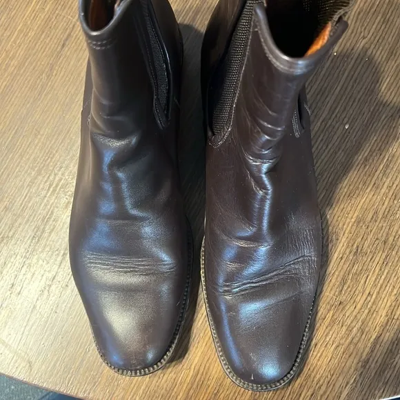 Coach Brown Leather Ankle Boots