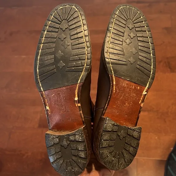 Coach Brown Leather Ankle Boots