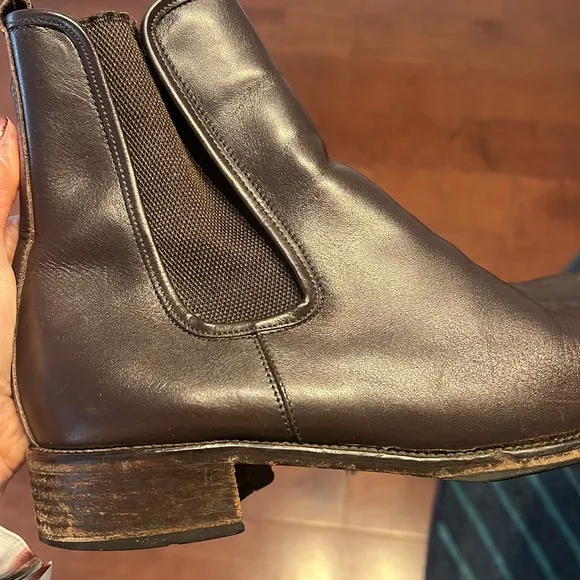 Coach Brown Leather Ankle Boots