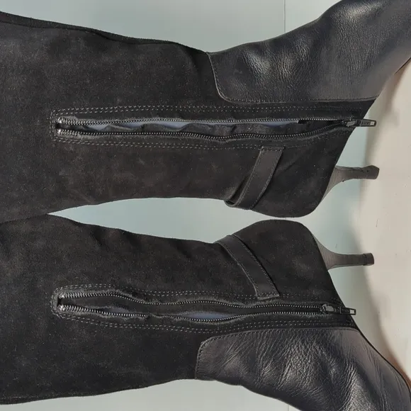 Coach Fara black tall Boots womans size 9 EU 39
