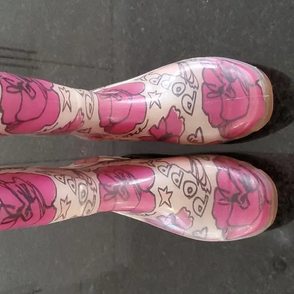 Coach Floral Poppy Tall Rain Boots