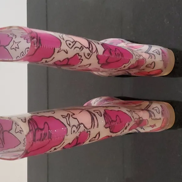 Coach Floral Poppy Tall Rain Boots