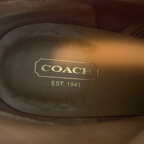Coach leather ankle boots