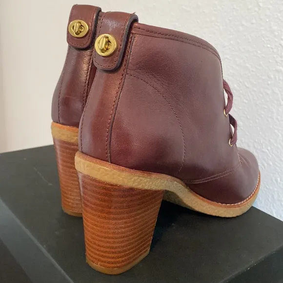 Coach leather ankle boots