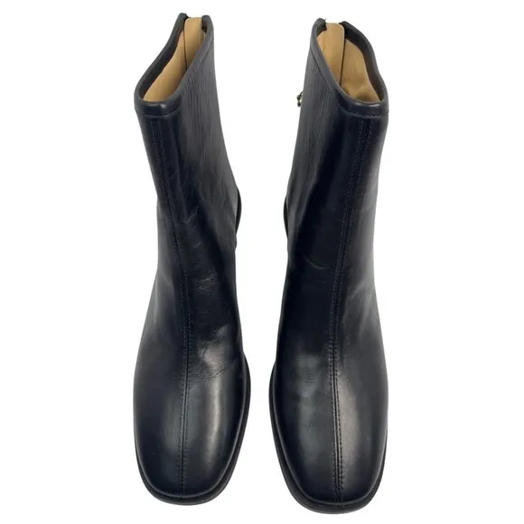Coach Women's Gabi Black Leather Ankle Boots Size 9.5