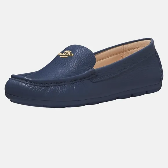 Coach Women's Marley Comfy Elegant Blue Loafers Sz 7.5 NWOB