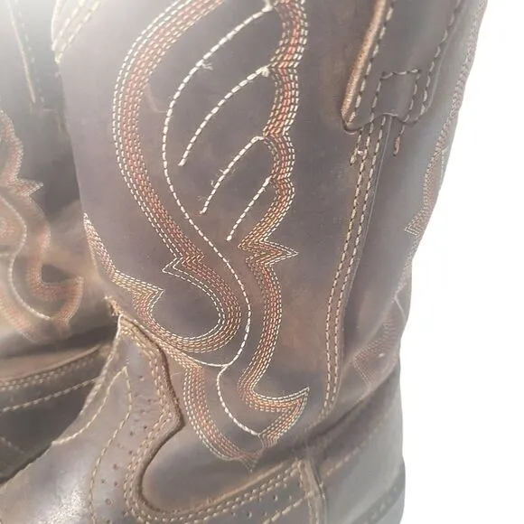 Cody James Saddle Soft Toe Work Boot Dark Brown Men's Size 8.5 D Style C9RR2