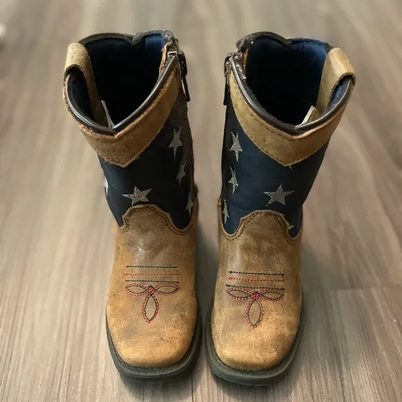 Cody James Toddler Boys' USA Flag Western Boots size 6C