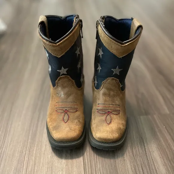 Cody James Toddler Boys' USA Flag Western Boots size 6C