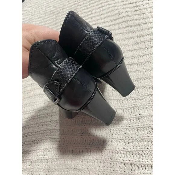 Cole Haan Ankle Boots Women's Size 8 B Made in Brazil Leather R10 D32375 Black