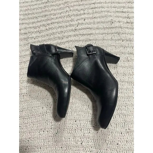 Cole Haan Ankle Boots Women's Size 8 B Made in Brazil Leather R10 D32375 Black