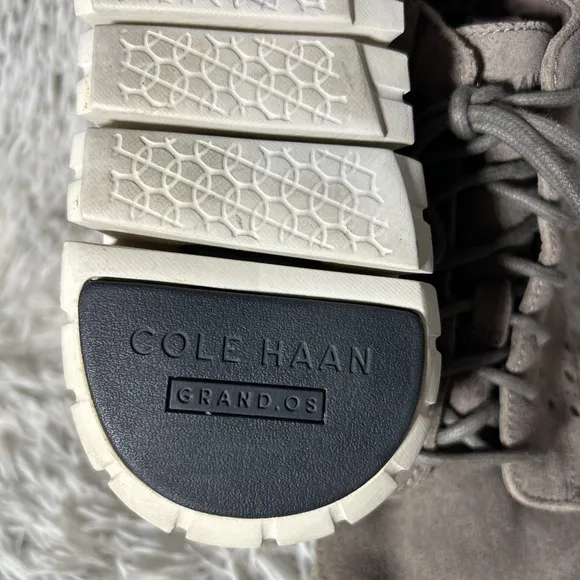 Cole Haan Generation ZeroGrand Ankle Boots Shoes Mens Size 10 Gray Suede Lace Up