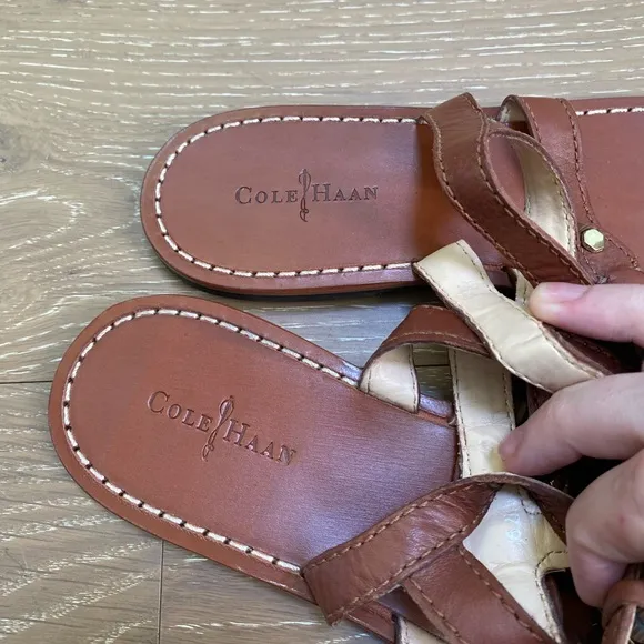 Cole Haan Gladiator Leather Sandals D41729 Brown Women’s Size 8.5