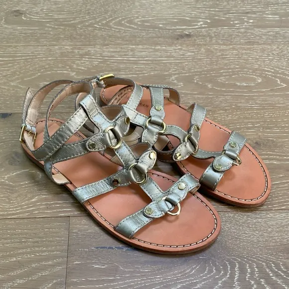 Cole Haan Gladiator Leather Sandals D41730 Gold Women’s Size 8.5