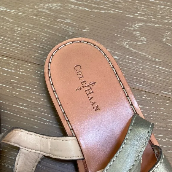 Cole Haan Gladiator Leather Sandals D41730 Gold Women’s Size 8.5