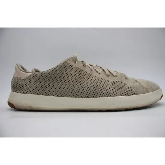 Cole Haan Grand ProMen's Size 13 M Beige Suede Casual Tennis Shoes Sneakers