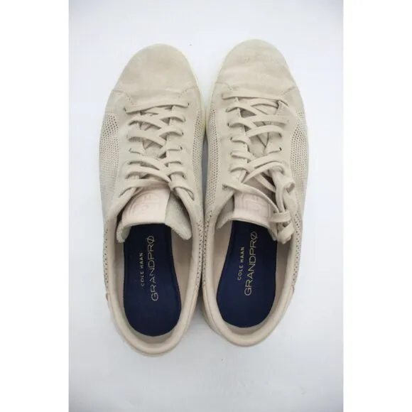 Cole Haan Grand ProMen's Size 13 M Beige Suede Casual Tennis Shoes Sneakers