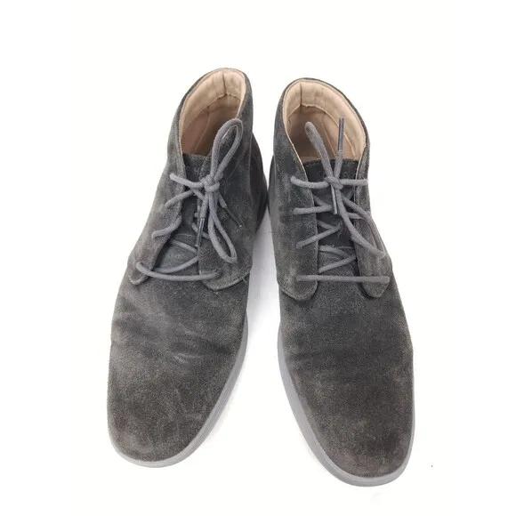 Cole Haan Grand.OS Tour Mens Size 9 M Gray Suede Chukka Ankle Boots C26184