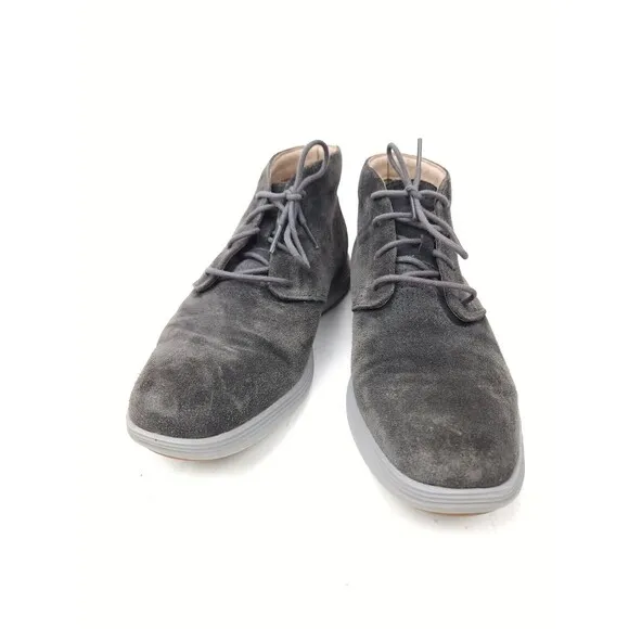 Cole Haan Grand.OS Tour Mens Size 9 M Gray Suede Chukka Ankle Boots C26184