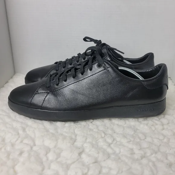 Cole Haan GrandPro Shoes Sneakers Mens Size 13 Black Leather Casual Lace Up