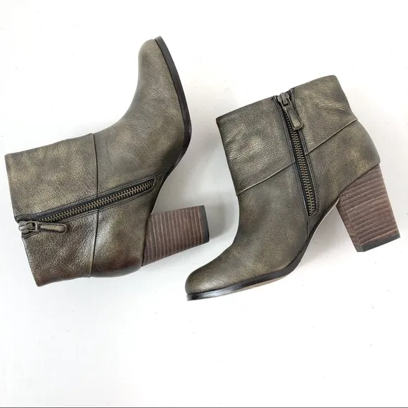 Cole Haan leather ankle boots Gray Size 5B