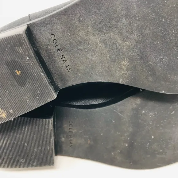 Cole Haan Leather Chelsea Ankle Boots Black Size 7.5