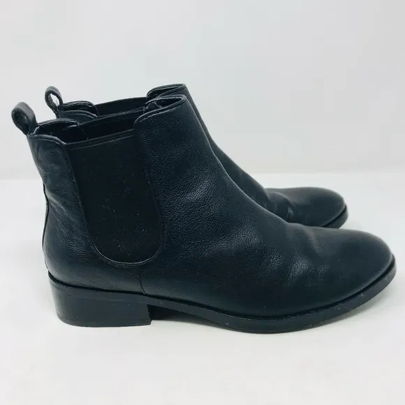 Cole Haan Leather Chelsea Ankle Boots Black Size 7.5