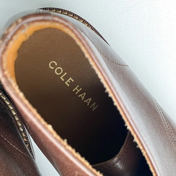 Cole Haan Leather Chukka Boots Dress Casual Lace Up Brown Mens Size 9.5M