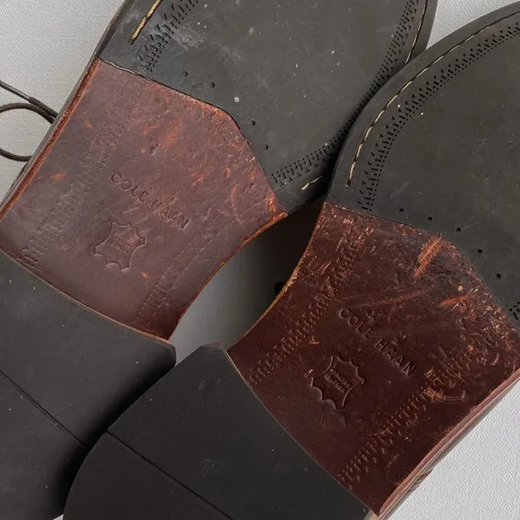 Cole Haan Leather Chukka Boots Dress Casual Lace Up Brown Mens Size 9.5M