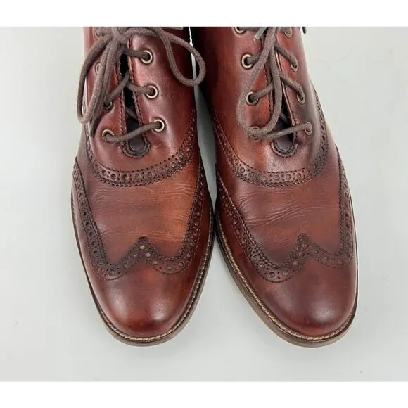 Cole Haan Liam Chukka II Boots Mens US 9M Brown Leather Wingtip Ankle C11053