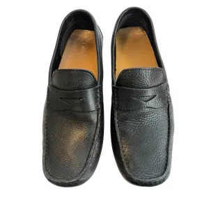 Cole Haan Men 10 1/2  Howland Penny Loafer Black Tumbled Driving Shoe Comfort