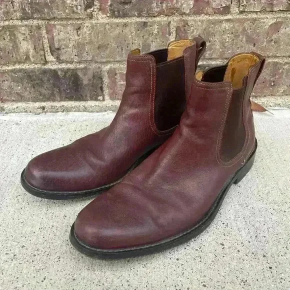 Cole Haan Men’s 11.5M Brown Leather Chelsea Pull On Boots Casual Ankle