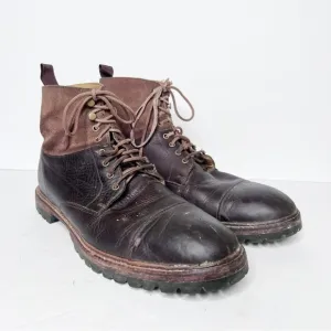 Cole Haan Men’s Casual Cap Toe Leather Boots Brown Tan Size 11.5