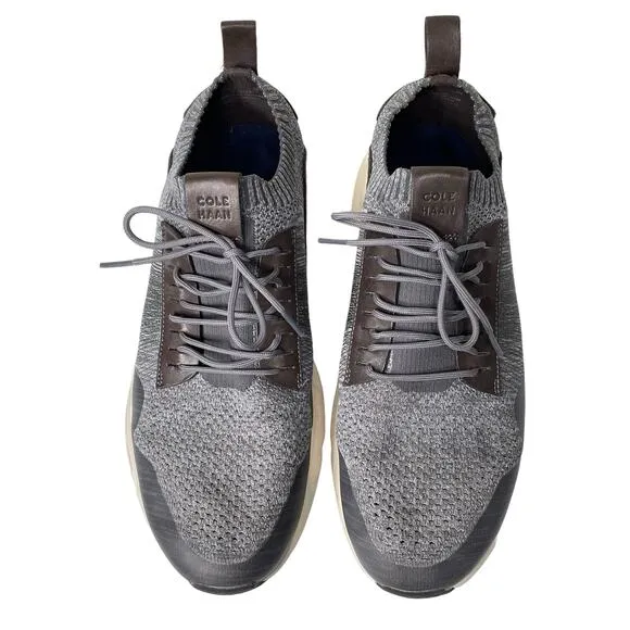 Cole Haan Mens ZeroGrand Motion Gray Knit Casual Sneakers Trainers 12