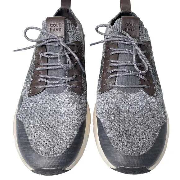 Cole Haan Mens ZeroGrand Motion Gray Knit Casual Sneakers Trainers 12